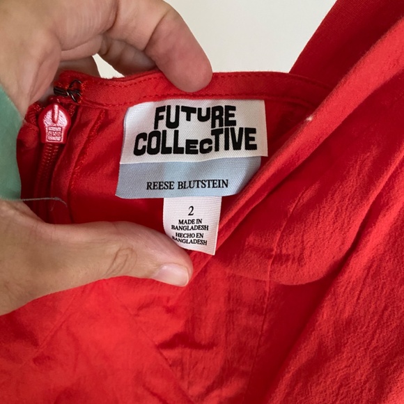 Target Future Collective Reese Blutstein Red Dress | Women's Size 2 - Picture 2 of 3